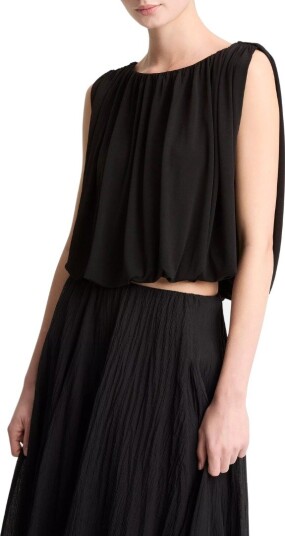 Vince Bubble top S sort dame