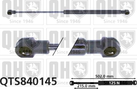 Gassfjær, bakrute QUINTON HAZELL QTS840145