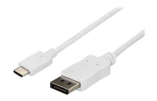 StarTech.com 6 ft / 1.8m USB C to DisplayPort Cable - 4K 60Hz - White - external video adapter - STM32F072CBU6