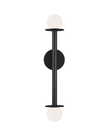 Visual Comfort Nodes Double Sconce Midnight Black Visual Comfort Nodes Double Sconce Midnight Black