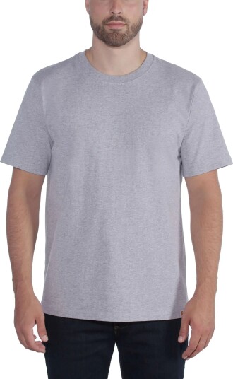 Carhartt Men's Relaxed Fit Heavyweight Short Sleeve T-Shirt Heather Grey S