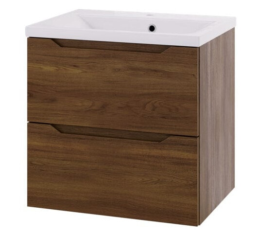 Linn Bad Emma D45cm Servantskap Mørk eik / 60cm 2 Skuffer