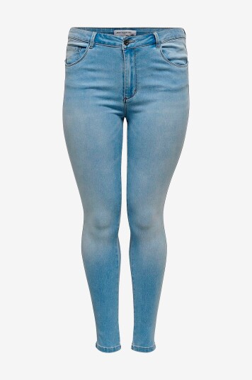 Only Carmakoma - Jeans carAugusta HW Skinny - Blå