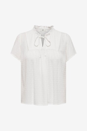 JDY - Bluse jdyLima Life S/S Top Wvn - Hvit JDY - Bluse jdyLima Life S/S Top Wvn - Hvit