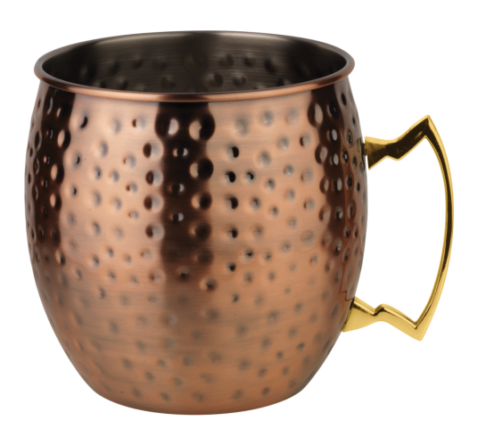Paderno Moscow Mule kopp 5 dl kurvet hamret kobber antikk