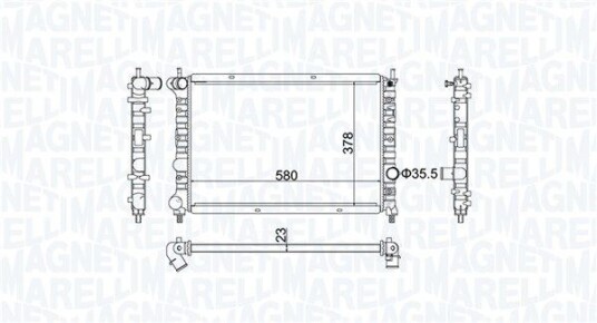 Radiator MAGNETI MARELLI 350213192100