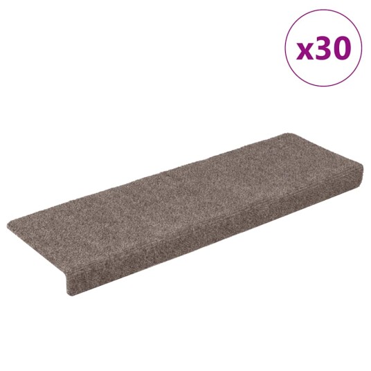  Selvklebende trappematter 30 stk kremhvit 65x21x4 cm 8721288458193