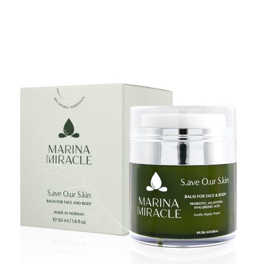 Marina Miracle Ansiktsbalsam SOS 50 ml - Fuktighetsgivende og Beroligende for Sensitiv Hud