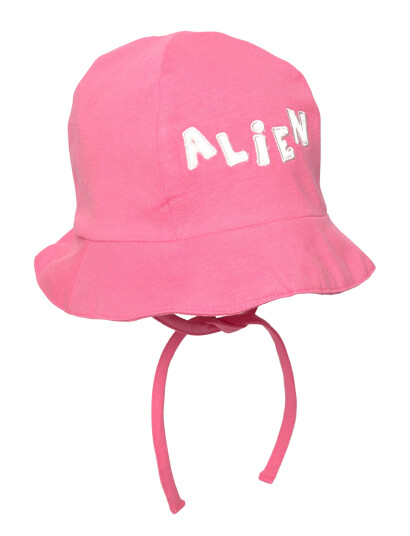 Mini Rodini Alien Application Baby Sun Hat Pink 44/46
