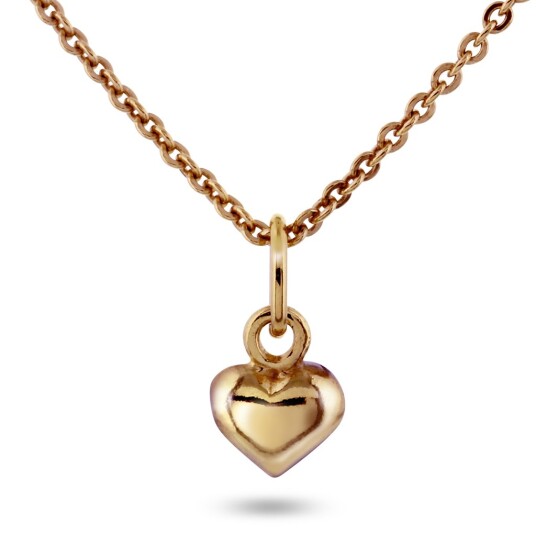 Pan Jewelry, Anheng i 925 rosèforgylt sølv med hjerte Pan Jewelry, Anheng i 925 rosèforgylt sølv med hjerte