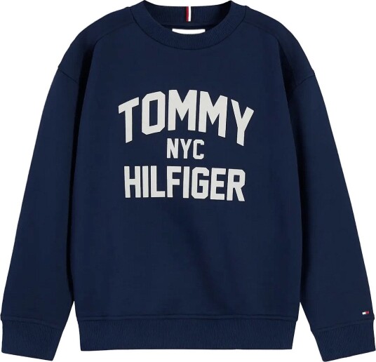 Tommy Hilfiger Brand Love Crew   Navy   176