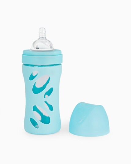 Twistshake Anti-Colic Glass Bottle Pastel Blue 260 ml