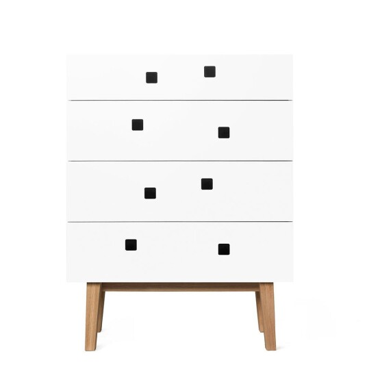 Zweed Peep B3 Kommode Angel White/Eikben Retro