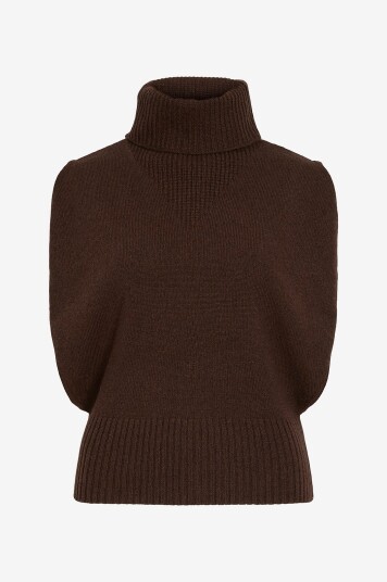Rouge Edit Vest Roucleo Roll Neck Knit West Rød Rouge Edit Vest Roucleo Roll Neck Knit West Rød