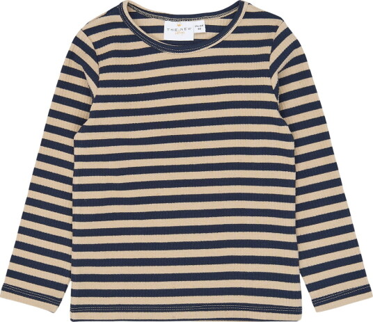 The New Siblings Genser TnstFro Rib Navy Blazer Striped The New 2 år (92) Genser Beige Blå Marineblå