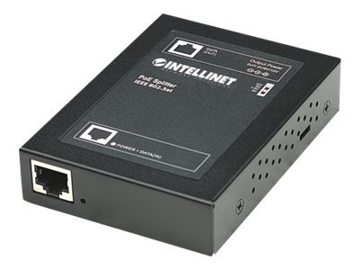 Intellinet Power Over Ethernet (Poe+) Splitter, Ieee802.3At, 5, 7.5, 9 Or 12 V Dc Output Voltage - Poe Splitter - Svart Intellinet Power Over Ethernet (Poe+) Splitter, Ieee802.3At, 5, 7.5, 9 Or 12 V Dc Output Voltage - Poe Splitter - Svart