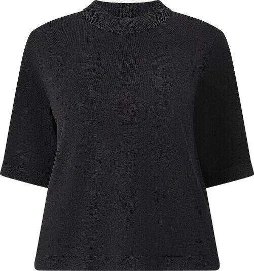 KAFFE Curve Genser KCliama Lurex Pullover Svart