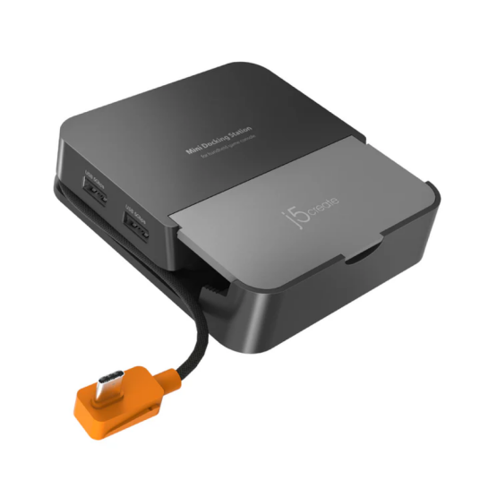 j5create Omni Sidedokk for Nintendo Switch 2 og Steam Deck 2x USB A USB C HDMI j5create Omni Sidedokk for Nintendo Switch 2 og Steam Deck 2x USB A USB C HDMI