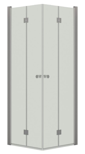 Dansani Match B+B Dusjhjørne Leddet Sateng / 70x70cm Klart Glass