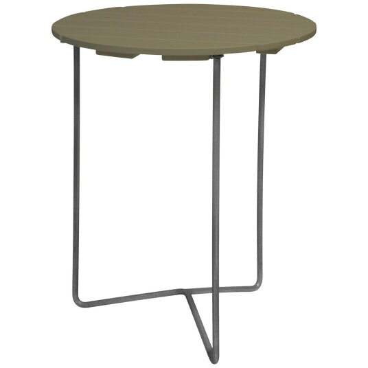 Grythyttan Stålmöbler Grythyttan Stålmöbler 6B Bord Ø60 cm Lysegrønn / Varmgalvanisert Stål