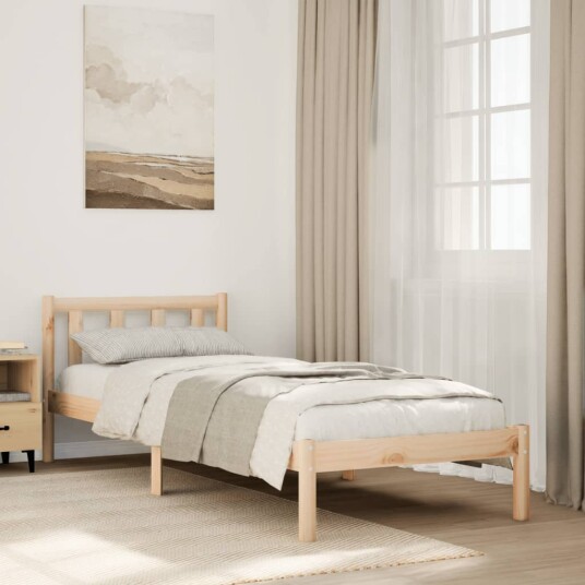  Ekstra lang sengeramme uten madrass 80x220 cm heltre furu