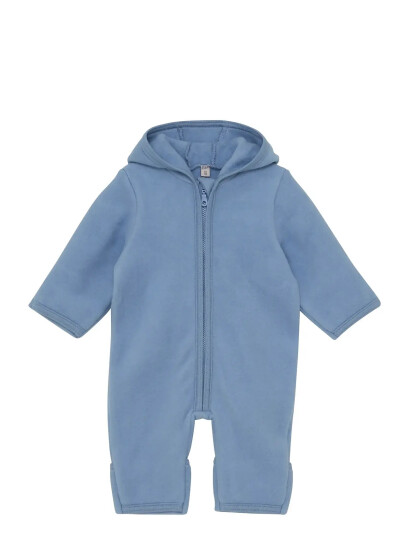 Huttelihut Pram Suit Cotton Fleece Blue 80 Huttelihut Pram Suit Cotton Fleece Blue 80