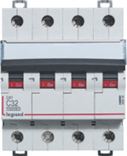 Legrand DX3 MCB automatsikring C32 4P 4M 10/16kA