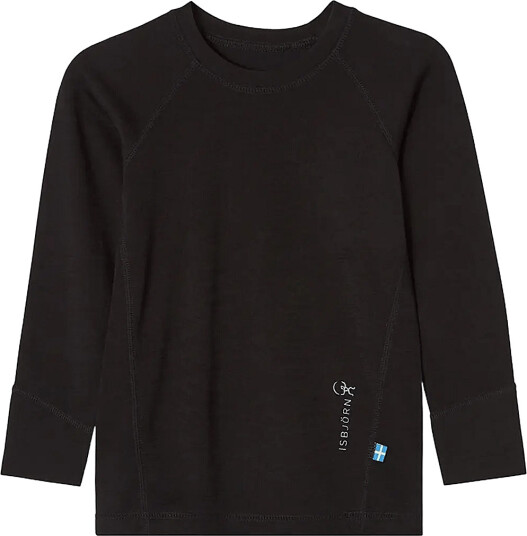 ISBJÖRN of Sweden Husky Sweater Baselayer Kids   Black   122/128