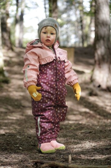 Kattnakken Babyregndress Pytt Rosa 68