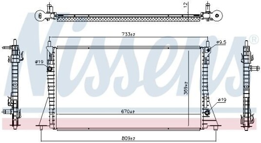 Radiator NISSENS 607224