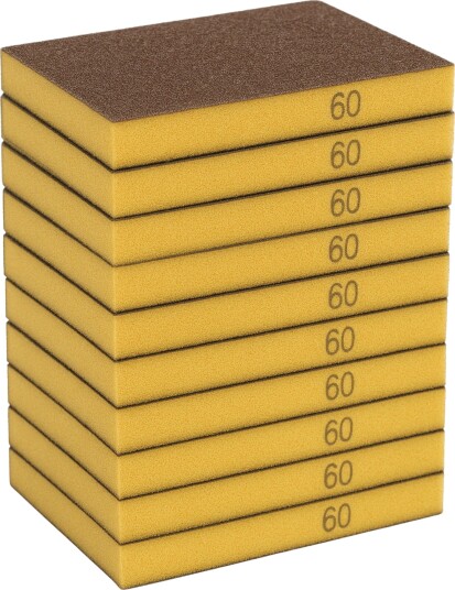 Cool Abrasives Slipesvamper 120x98x12mm 10stk P60