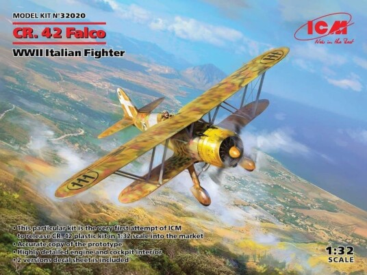 ICM 1/32 WWII Italian Fighter CR. 42 Falco