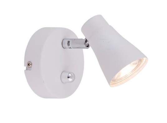 Grenada enkeltspot LED m/dimmer Hvit Grenada enkeltspot LED m/dimmer Hvit