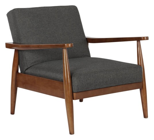 Dorel Home Loft24 Mid Century Lenestol, Grå Hør Unoliving 1654184-02-300 1716470-01-0