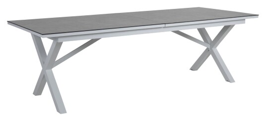 Brafab Hillmond Hagebord 238/297x100 Hvit/Grå