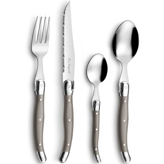 Lou Laguiole Bestikksett 24 deler Tradition gråbrun 1570396-01-0 1729368-04-0
