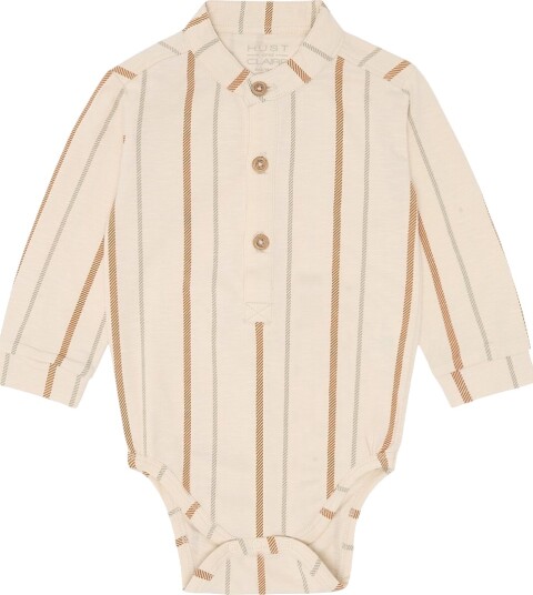 Hust and Claire Skjorte I/e - HcBoye - Sandskall - Hust and Claire - 1 år (80) - Langermet Body Beige Brun