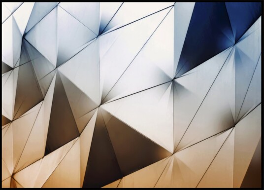 Dynamic Triangular Facade Plakat / 21x30