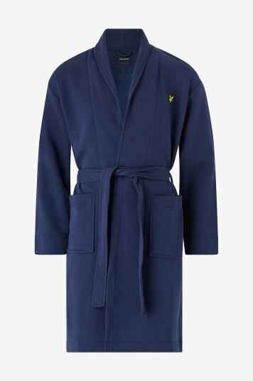 Lyle & Scott Morgenkåpe Matthew Fleece Dressing Gown Blå