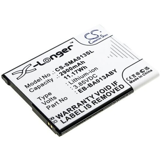 Samsung Batteri (2900 mAh 3.85 V, Sort) passende til Samsung SM-A013G/DS Samsung Batteri (2900 mAh 3.85 V, Sort) passende til Samsung SM-A013G/DS