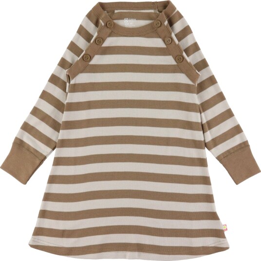 Katvig Kjole Brun/Beige Stripete Katvig 5 år 110 Kjole