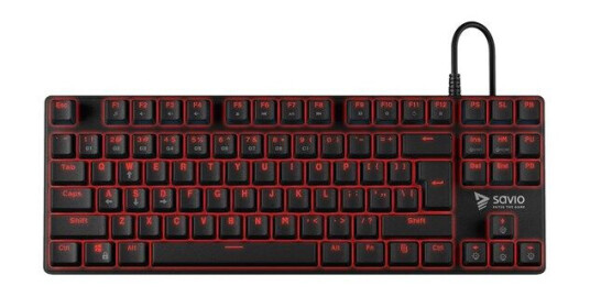 Savio Tempest RX - Gamingtastatur - Uten numpad - Engelsk - Svart