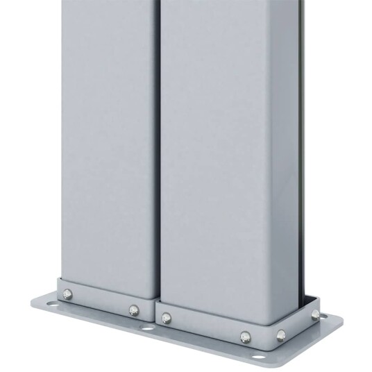 vidaXL Uttrekkbar sidemarkise 180x1200 cm svart