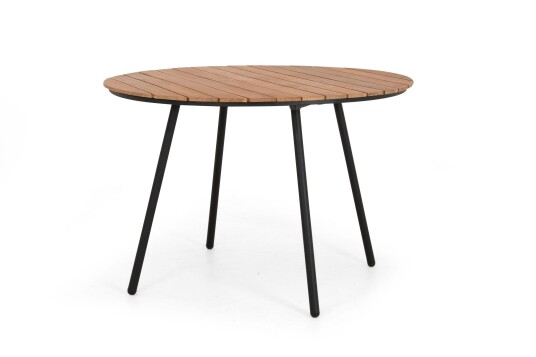 Selected Home Resö spisebord Svart/teak 110 cm Svart Selected Home Resö spisebord Svart/teak 110 cm Svart