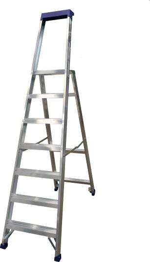 Skeppshultstegen 3350-10H Trappestige med hjul 10 trinn, 2325 mm, Stiger & stillaser