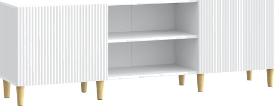 TV skap Hvit 150 x 31 x 50 cm Konstruert tre TV skap Hvit 150 x 31 x 50 cm Konstruert tre