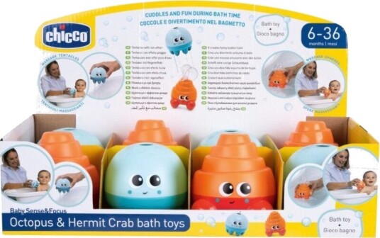 Chicco Blekksprut Og Krabbe Badeleke Chicco Blekksprut Og Krabbe Badeleke