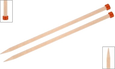 KnitPro Basix Birch Strikkepinner Genserpinner Bjørk 30cm 4.00mm 118in US6