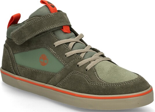 Timberland Mid Hook & Loop Sneaker LTGRNSDE WDKGRN 39