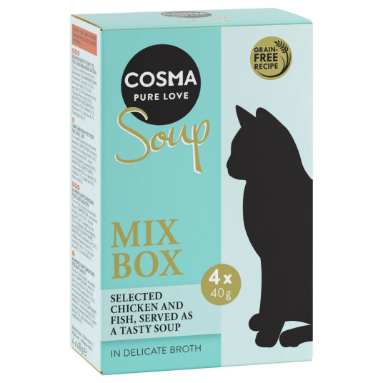 Cosma Prøvepakke Soup 4 X 40 G Miks 1